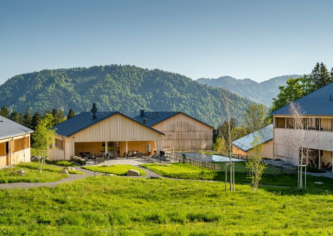 Fuchsegg Eco Lodge Vorarlberg Bregenzerwald Hotel nachhaltig Chalets