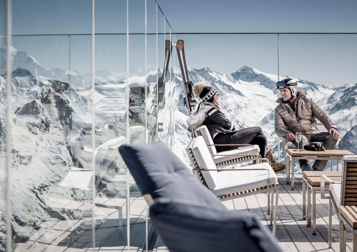 Ice Q Soelden Restaurant Berg Terrasse